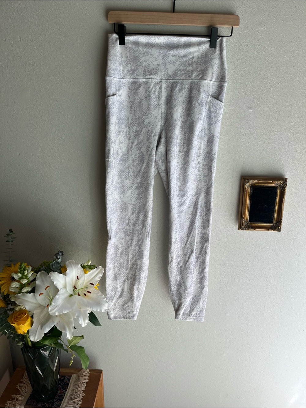 RBX Light Gray Snake Print Active Leggings